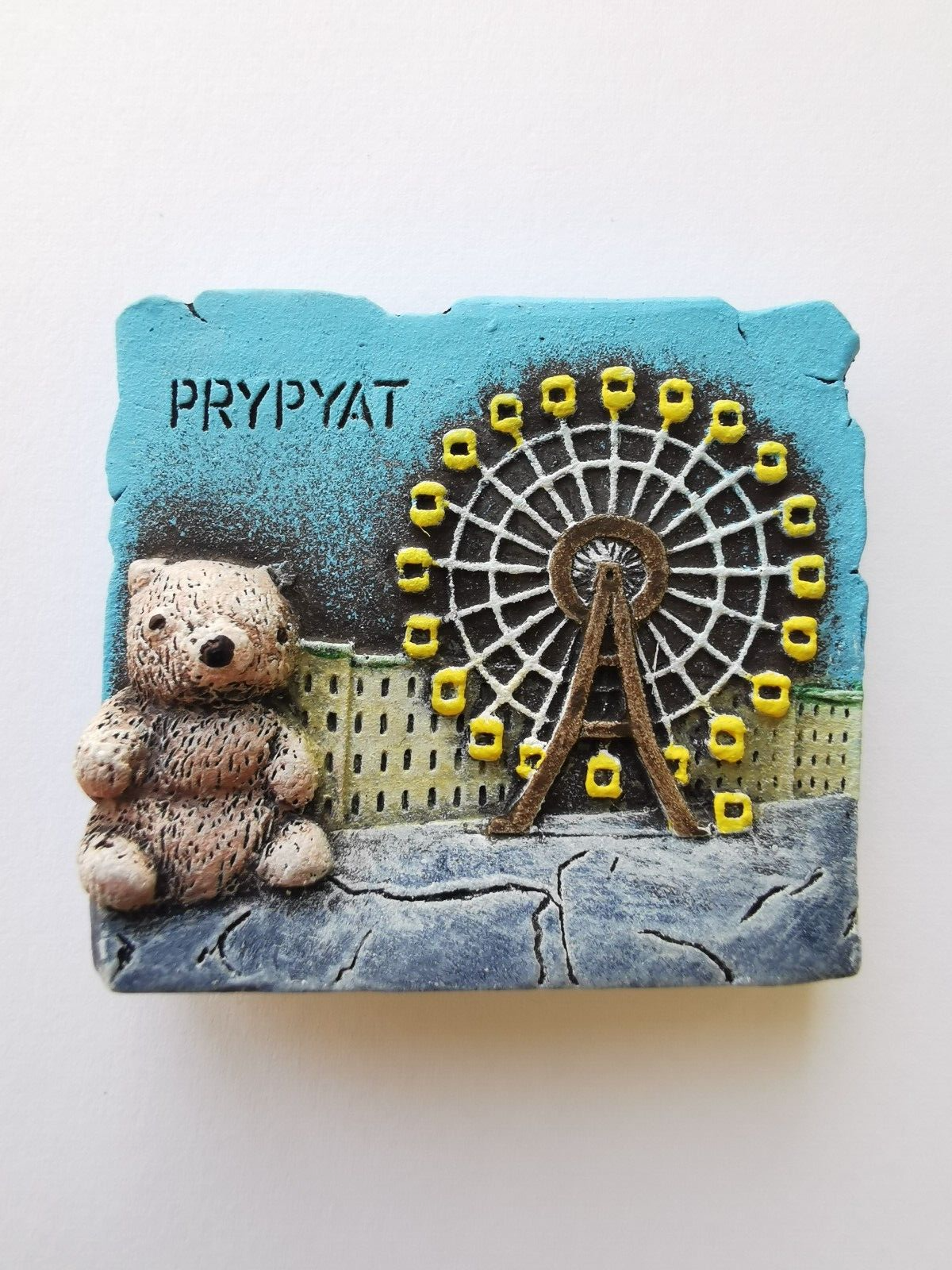 Chernobyl Nuclear Power Plant souvenir magnet 1986 Pripyat Handmade №7