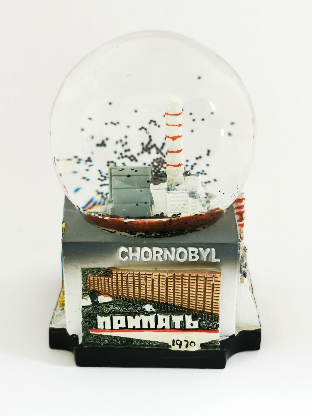 Chernobyl snow globe Pripyat disaster nuclear power plant STALKER souvenir