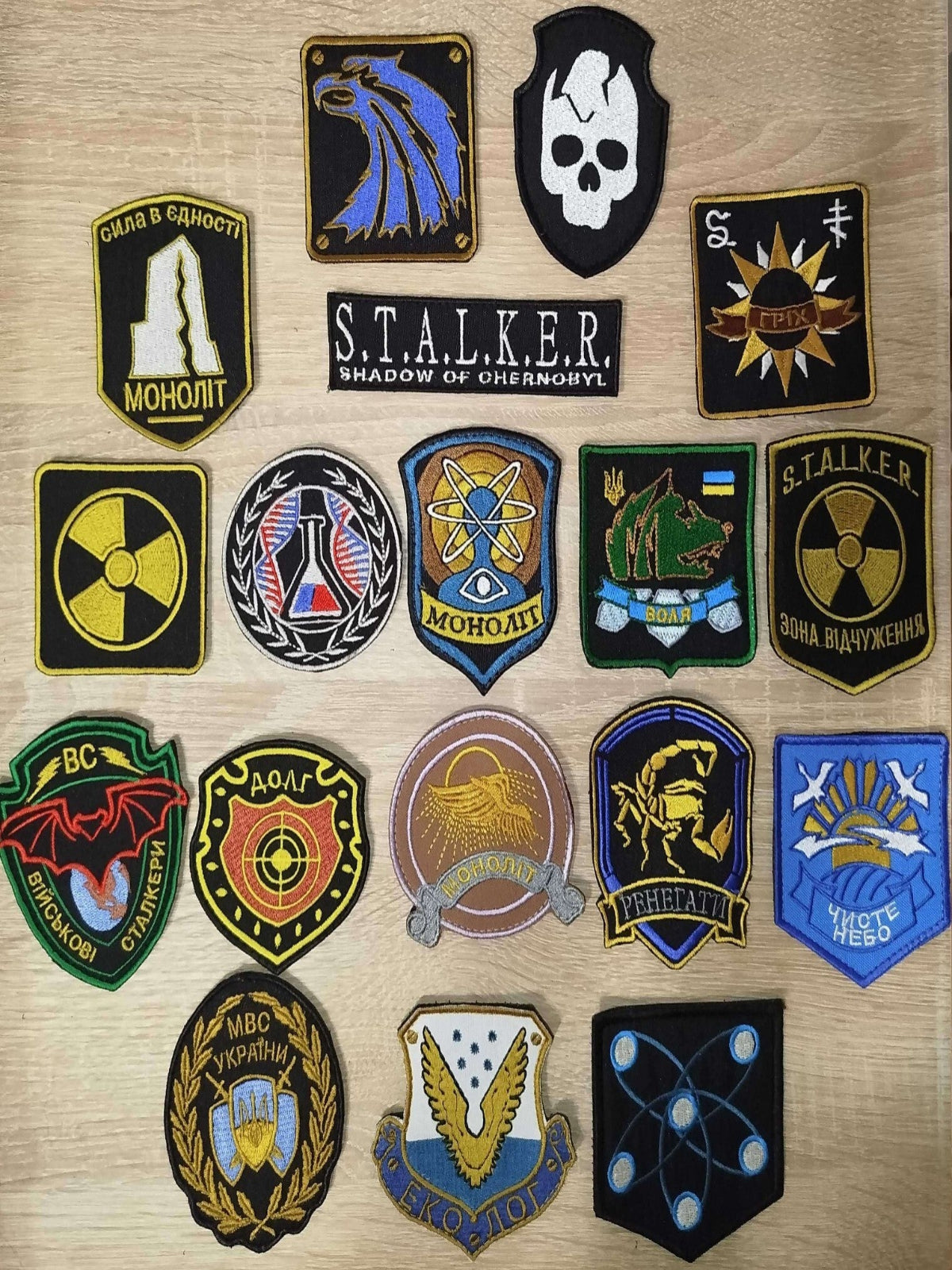 S.T.A.L.K.E.R.: Shadow of Chernobyl, STALKER, Metro Morale Military Patch 18 pcs