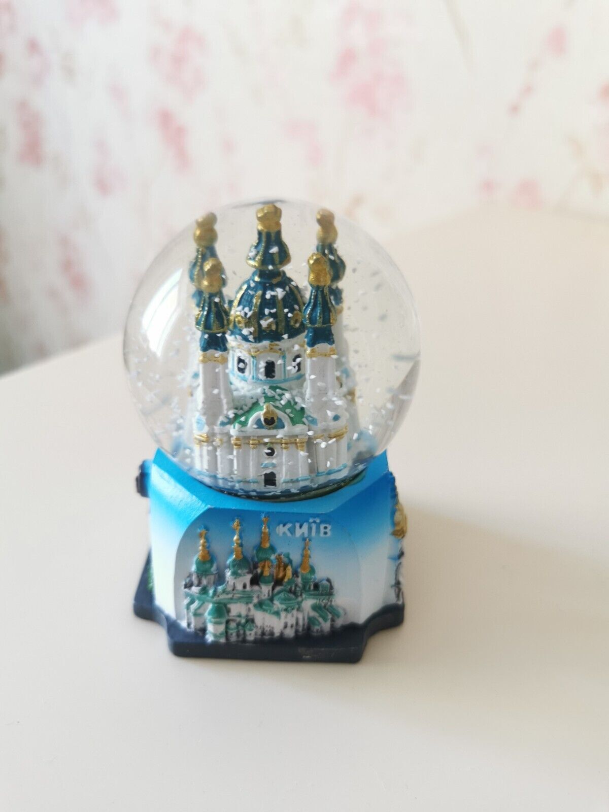 Kyiv snow globe souvenir capital of Ukraine Christmas gift