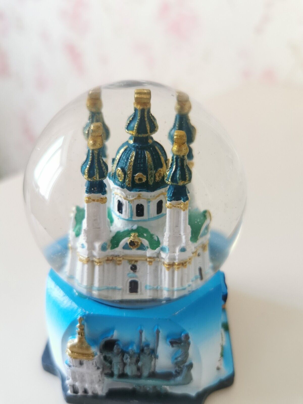 Kyiv snow globe souvenir capital of Ukraine Christmas gift