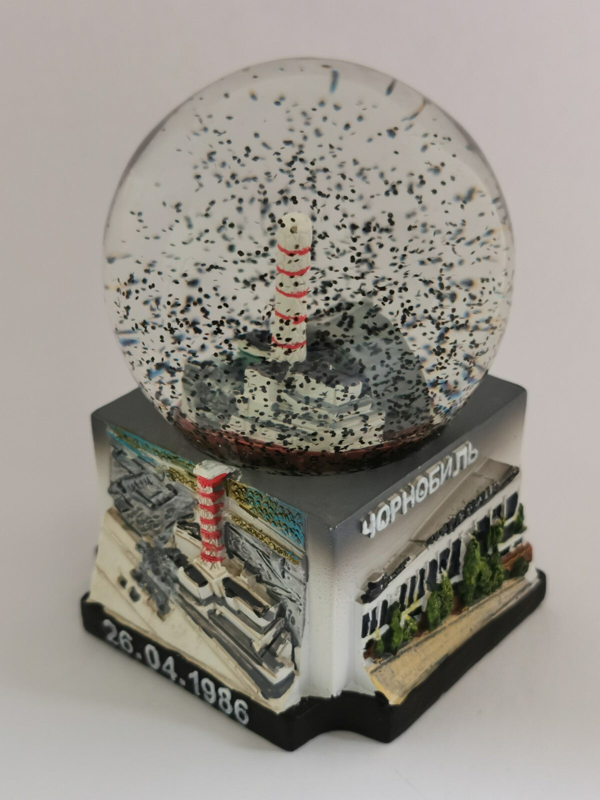 Chernobyl snow globe Pripyat disaster nuclear power plant STALKER souvenir