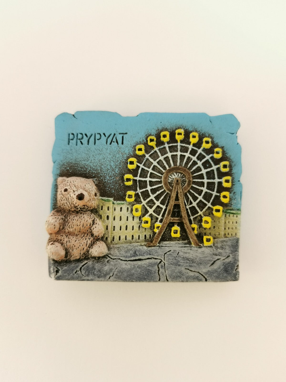 Chernobyl Nuclear Power Plant souvenir magnet 1986 Pripyat Handmade №7
