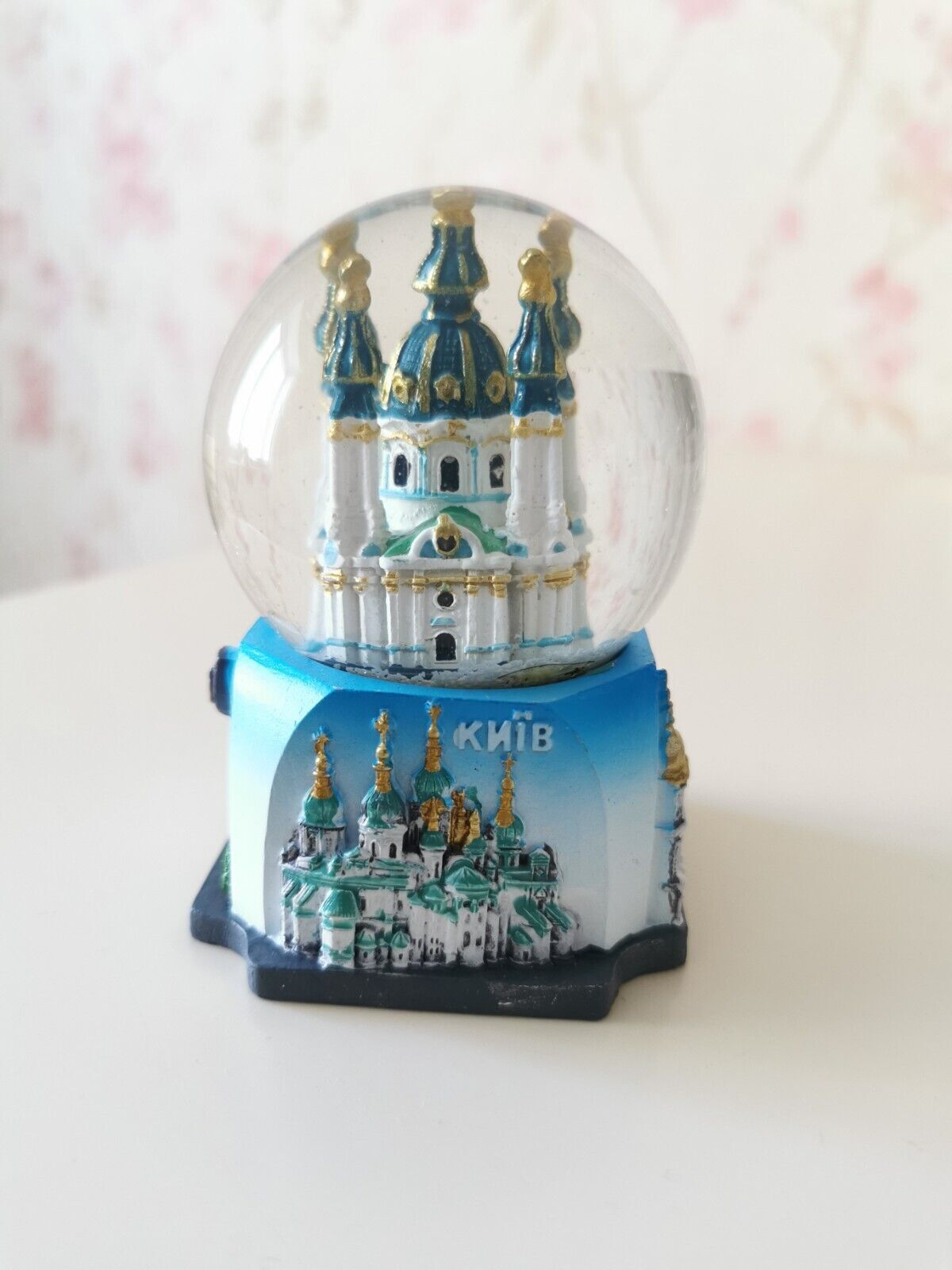 Kyiv snow globe souvenir capital of Ukraine Christmas gift