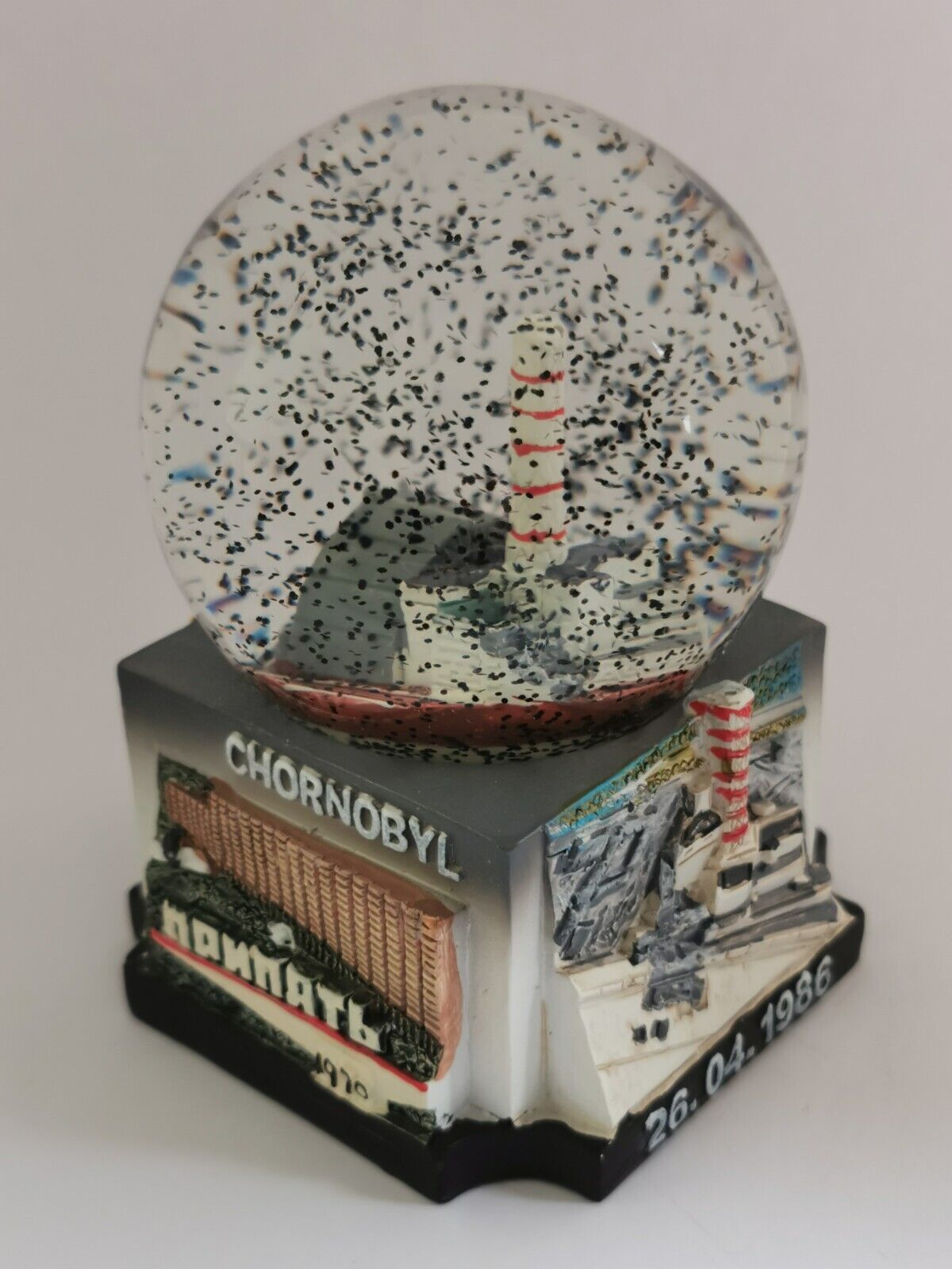Chernobyl snow globe Pripyat disaster nuclear power plant STALKER souvenir
