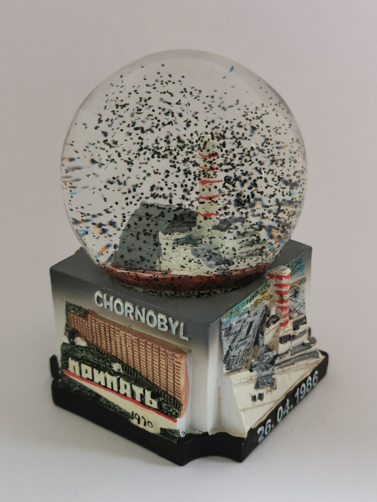 Chernobyl snow globe Pripyat disaster nuclear power plant STALKER souvenir