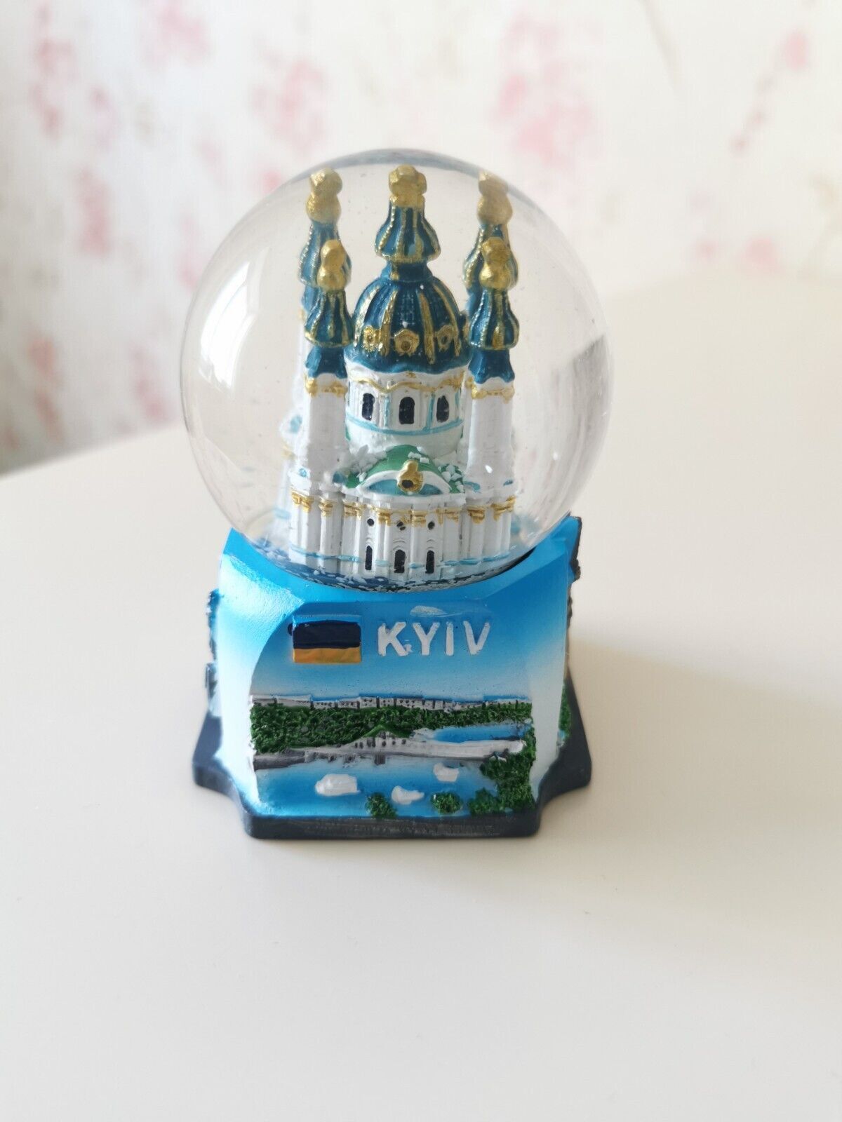 Kyiv snow globe souvenir capital of Ukraine Christmas gift