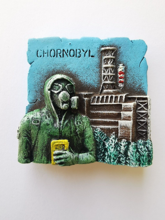 Chernobyl Nuclear Power Plant souvenir magnet 1986 Pripyat Handmade №6
