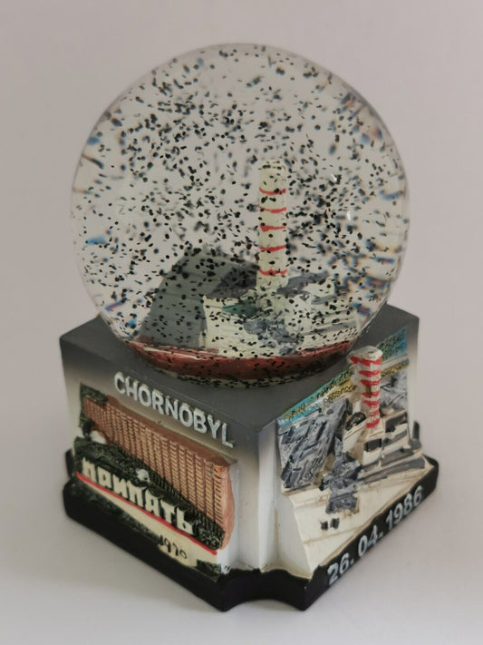 Chernobyl  snow globe Pripyat disaster nuclear power plant STALKER souvenir